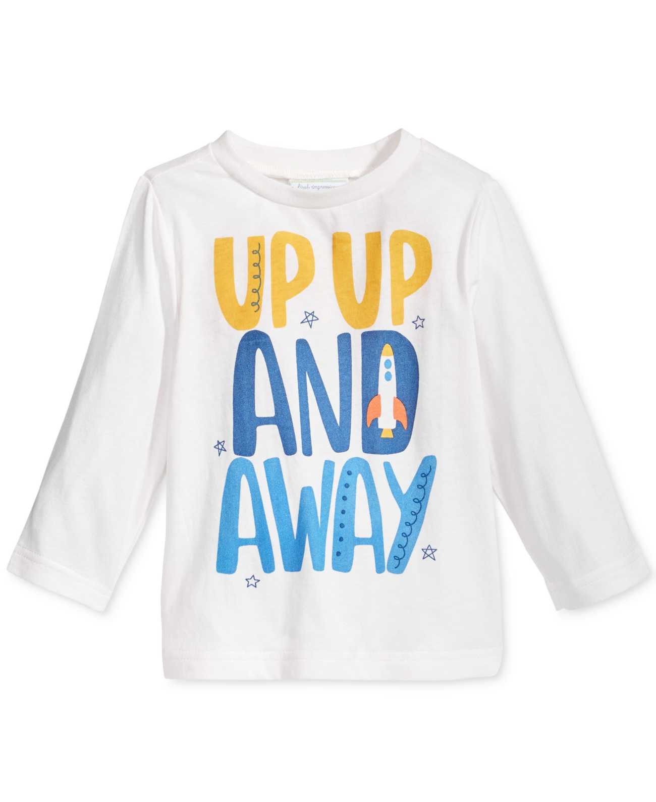 First Impressions Baby Boys Long-Sleeve Graphic-Print T-Shirts