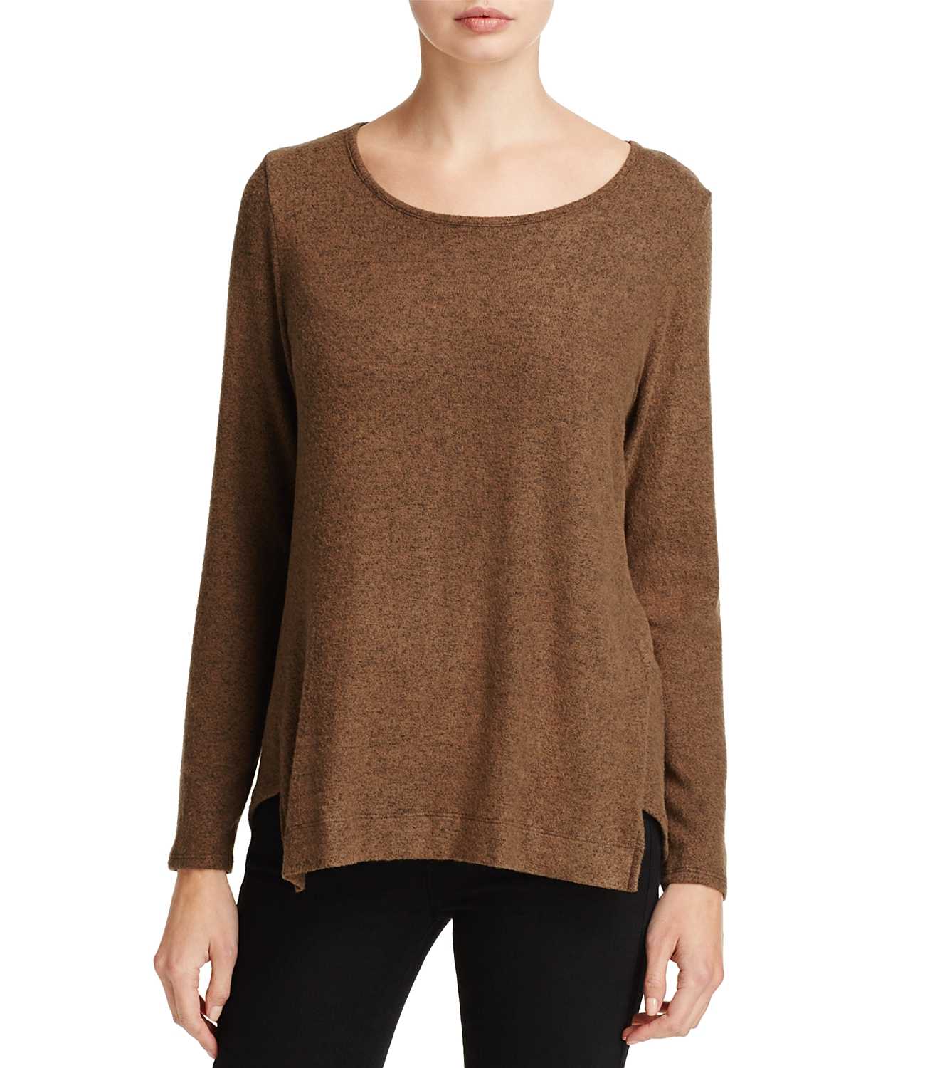 Nally & Millie Womens Notched Fleece Top (Pesto Green, Medium/Large)