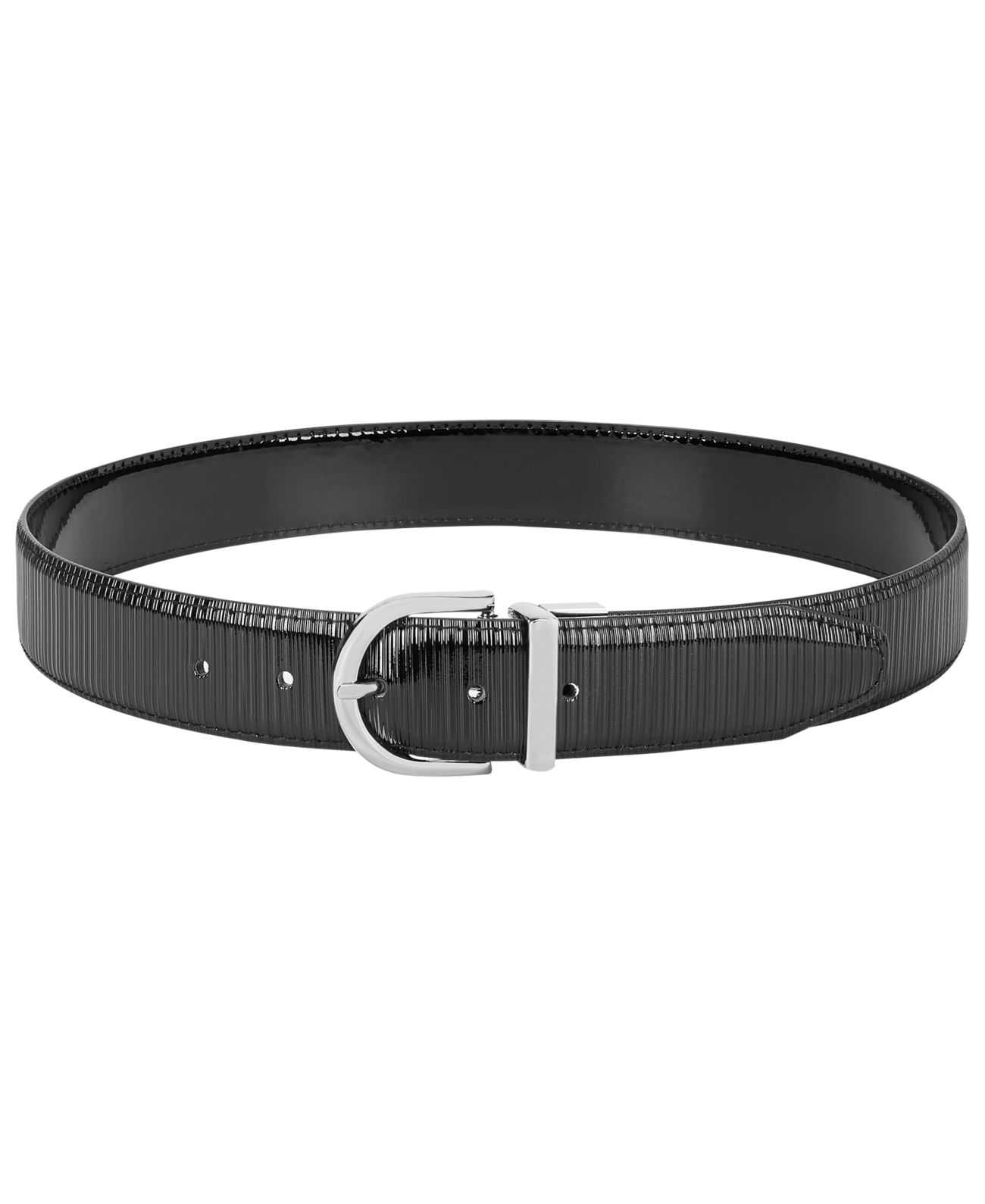 Steve Madden Reversible Pant Belt (Black, L)