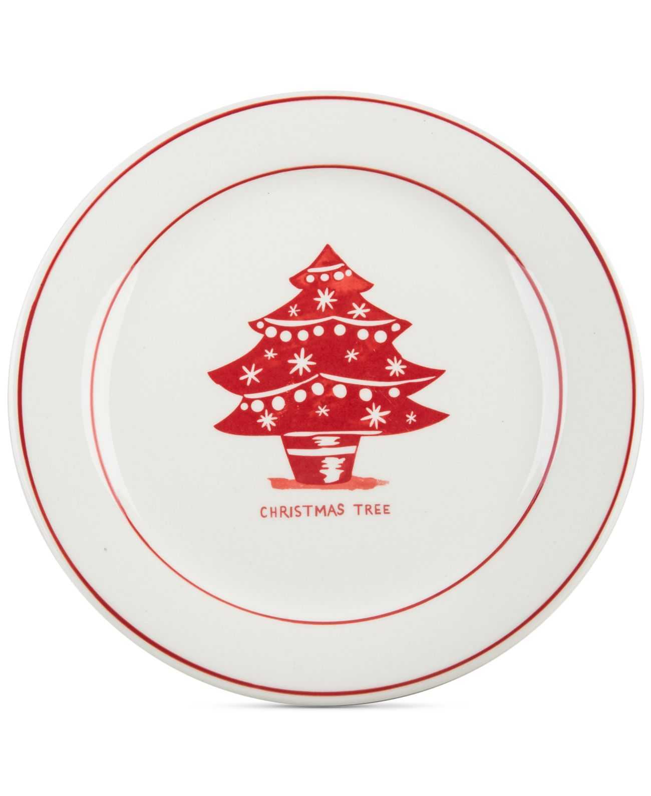 Home Essentials Molly Hatch Snowflake Dessert Plates (8.5″)