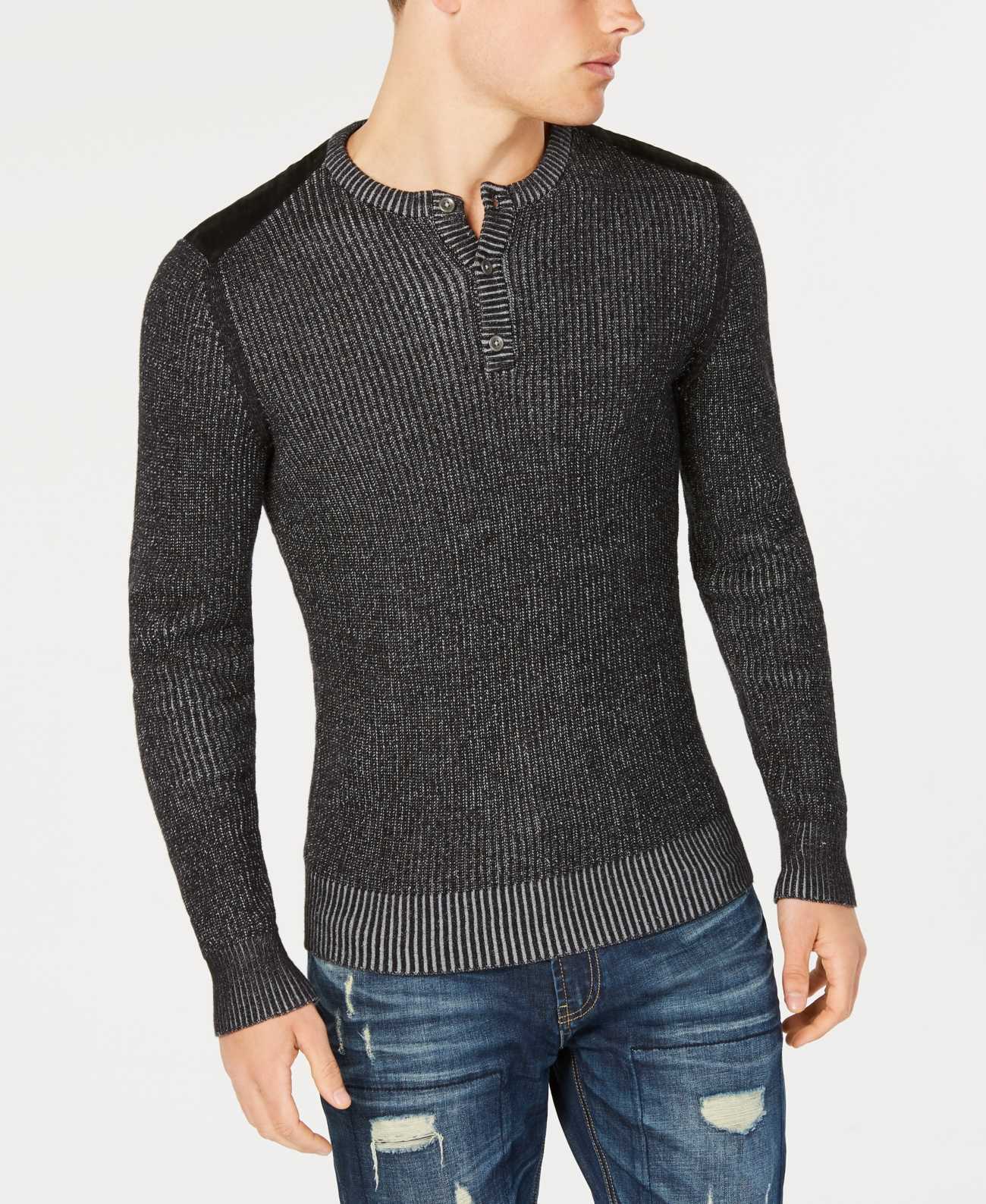 American Rag Men’s Vintage Henley Sweaters