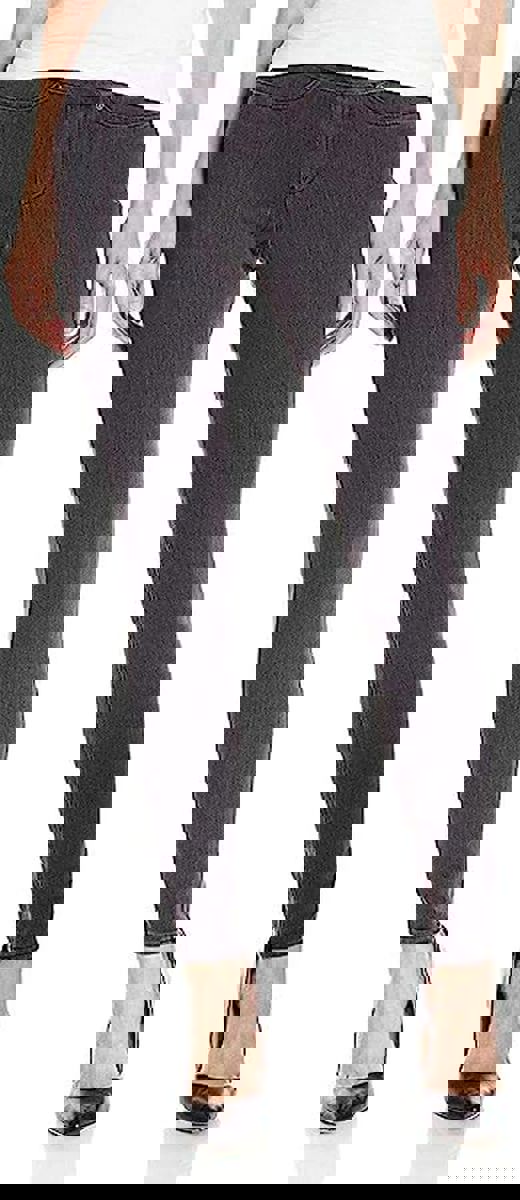 HUE Plus Size Lace-Up Microsuede Skimmer Leggings (Dark Gray, 1X)