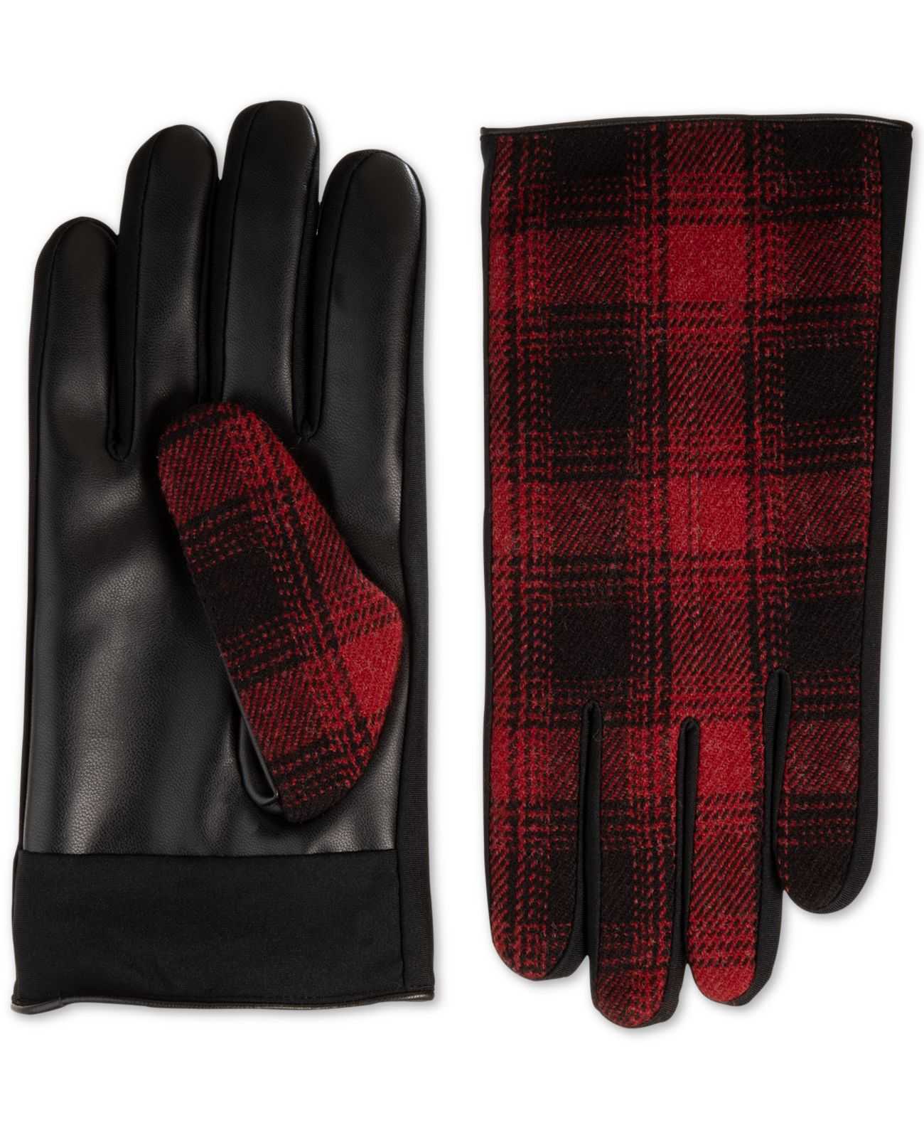 Isotoner Signature Men’s Faux-Leather Driving Gloves