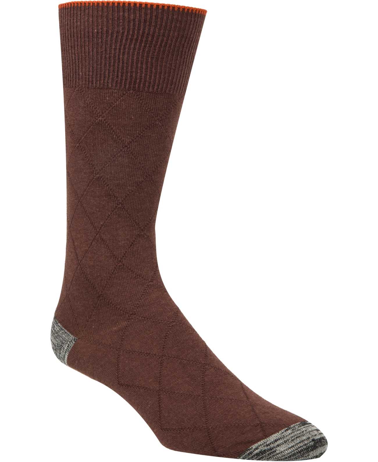 Cole Haan Men’s Crew Socks (Brown)
