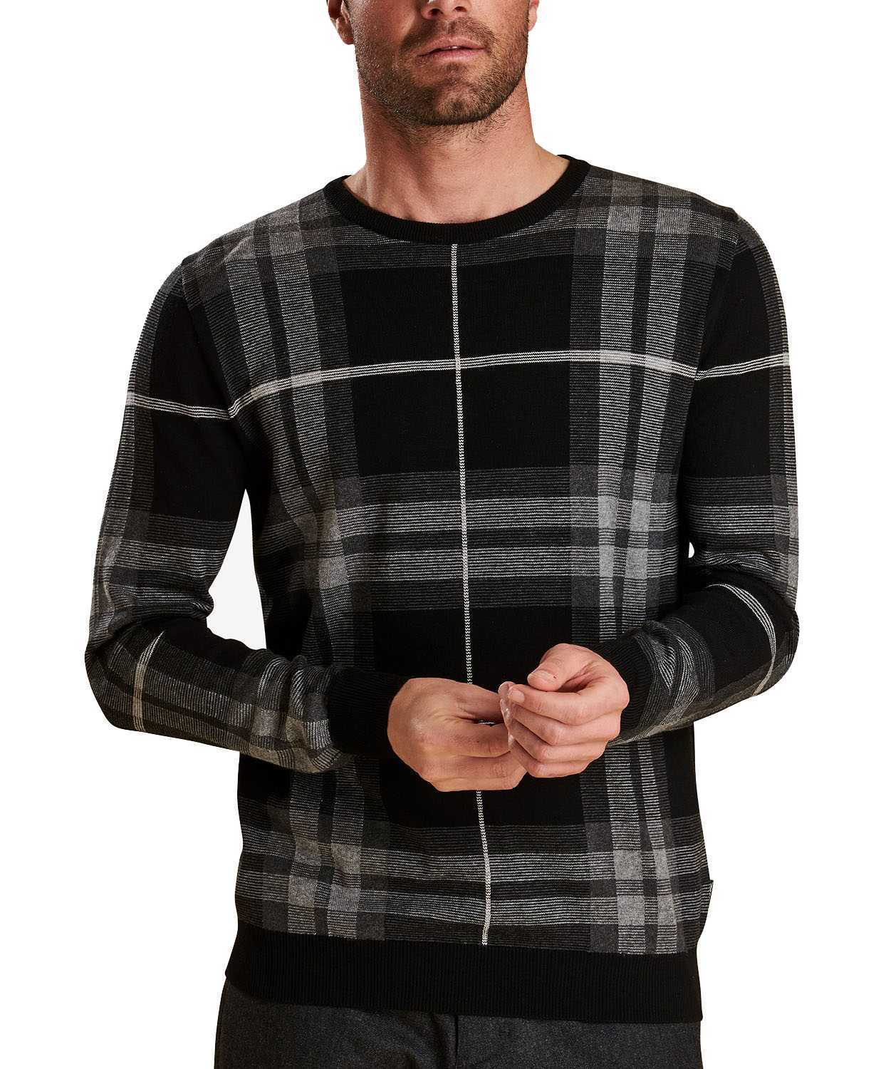 Barbour Men’s Tartan-Plaid Jacquard Sweaters