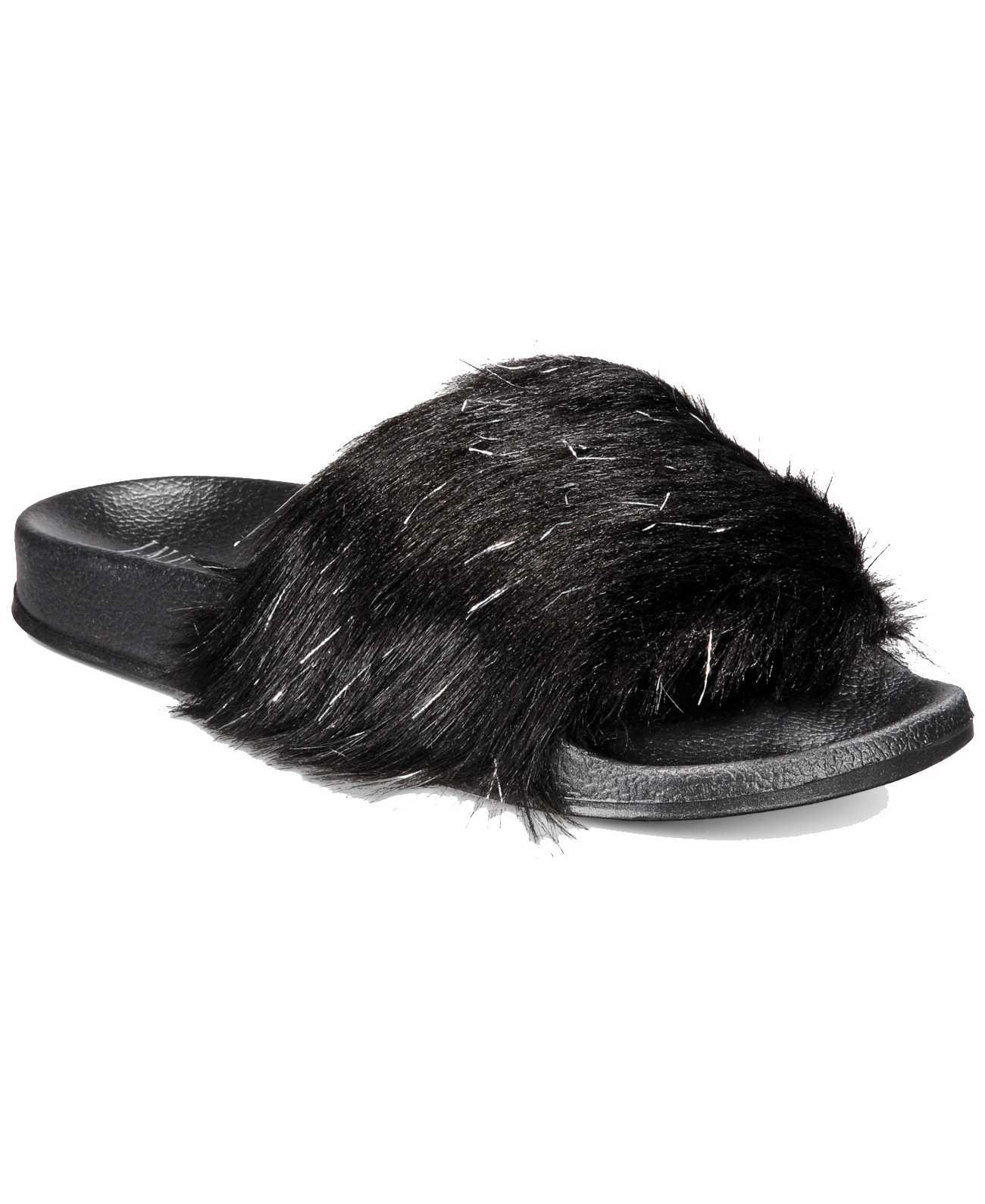 INC International Concepts Women’s Faux-Fur Slide Slippers