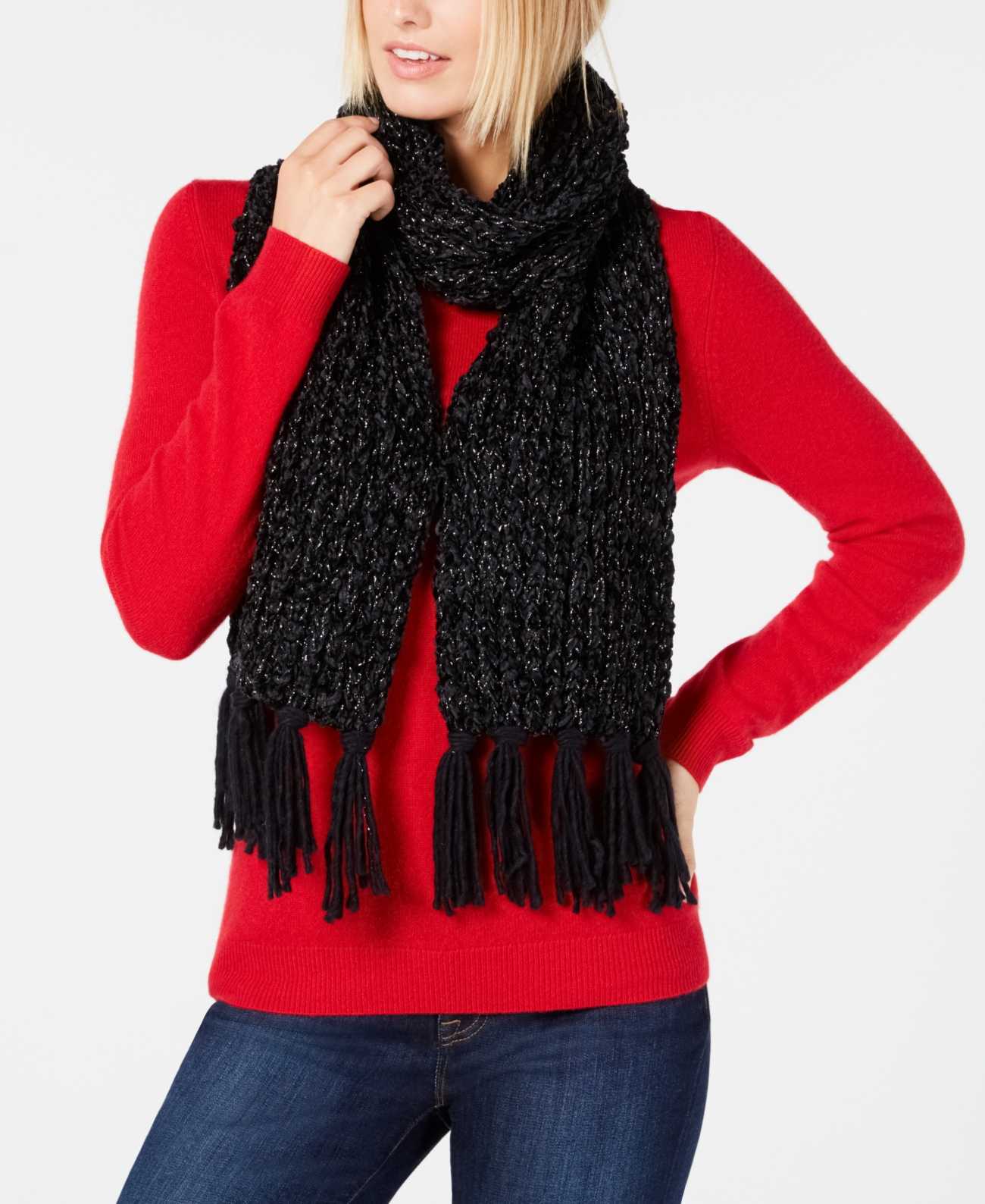 INC International Concepts Women’s Chenille Shine Scarf