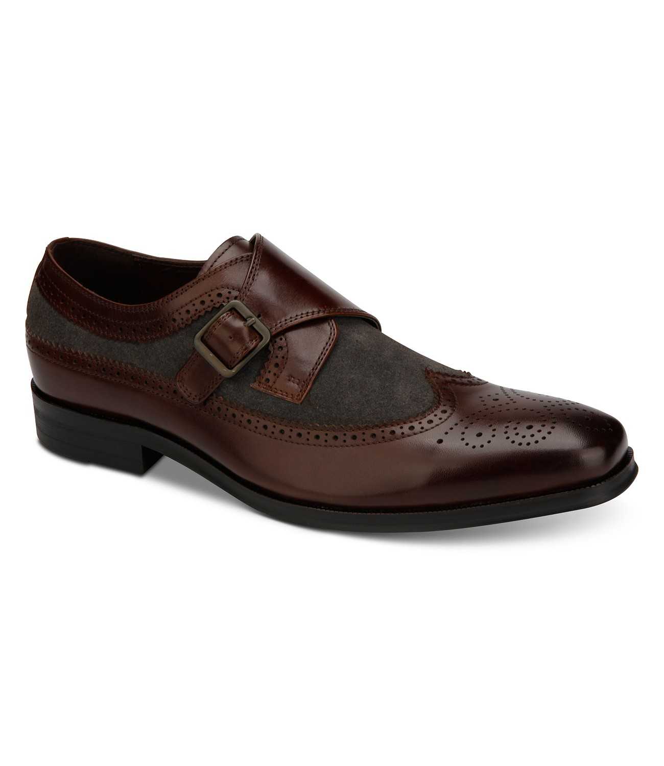 Tallia Men\'s Orange Savona Grey/Brown Dress Shoes Size 8 Leather Slip On New mens orange dress shoes products for sale | eBay main image 3