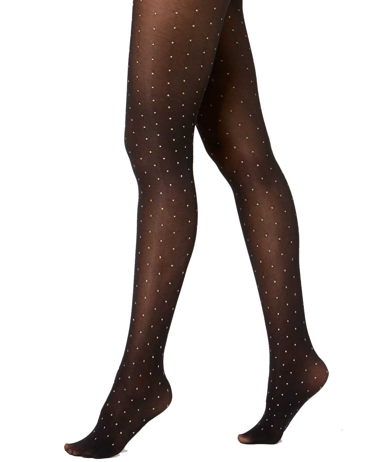 INC International Concepts Women’s Metallic Dot Tights