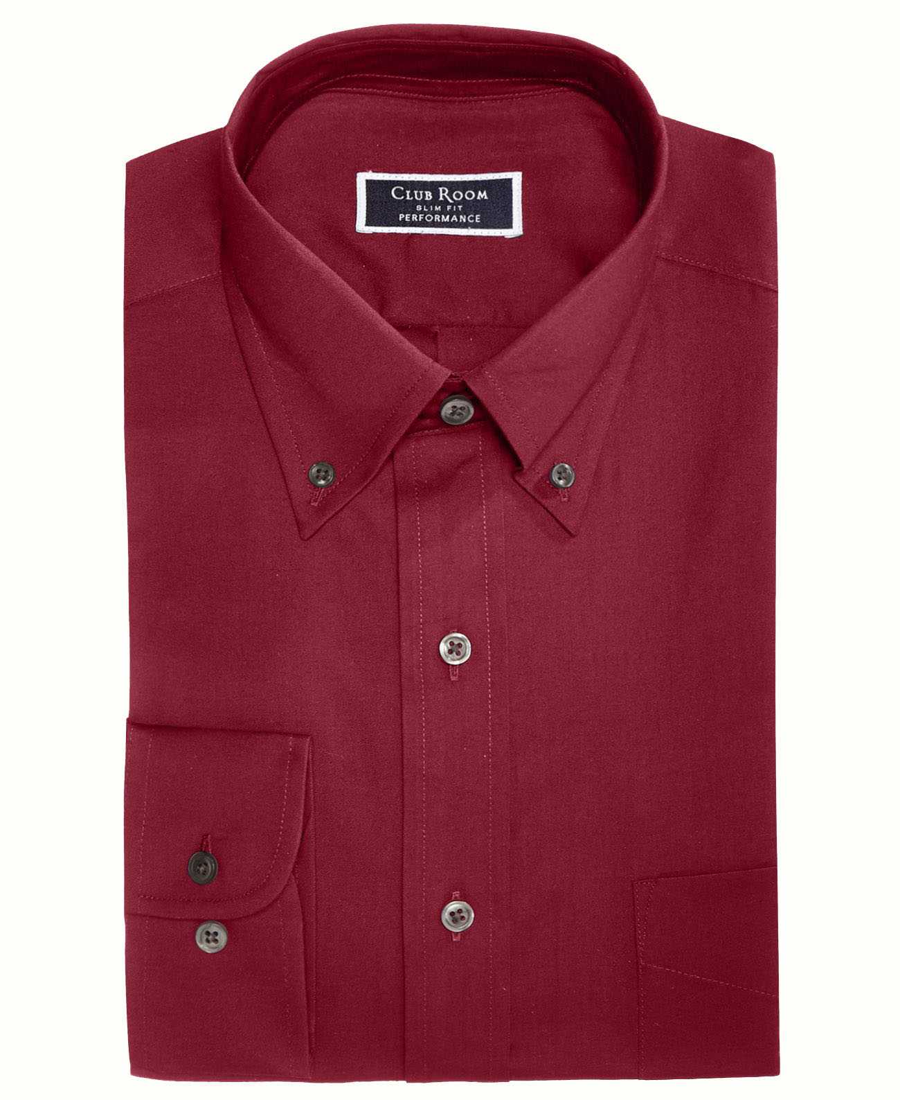 Club Room Men’s Slim-Fit Stretch Wrinkle-Resistant Pinpoint Solid Dress Shirts