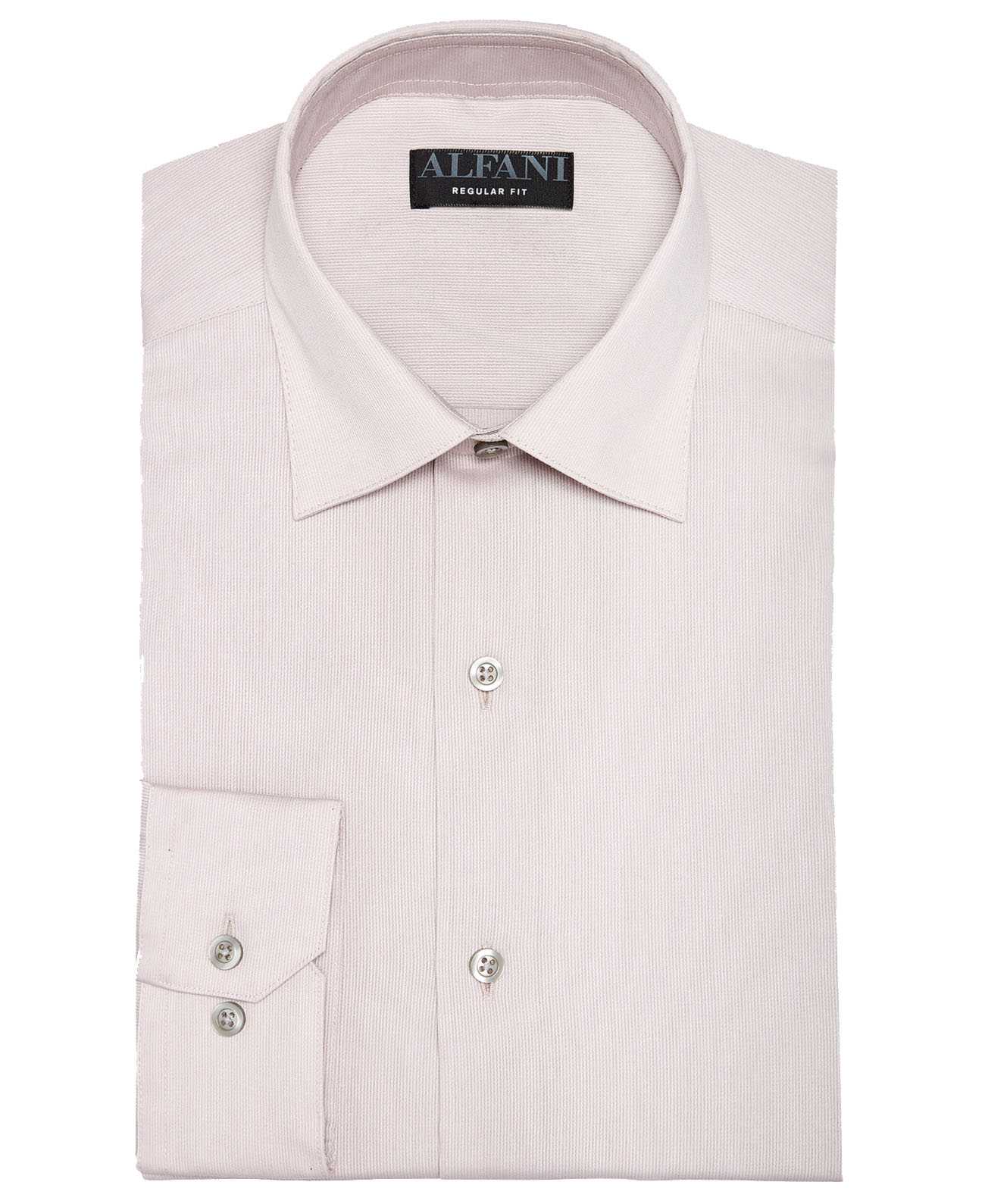 Alfani Men’s Striped Print Regular Fit Dress Shirts