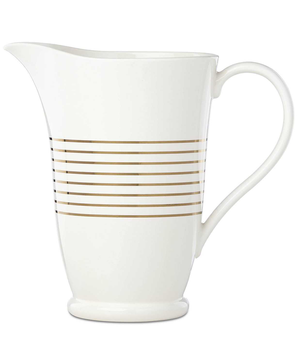 Kate Spade New York Charles Lane™ Gold-Tone Stripe Accents Pitcher