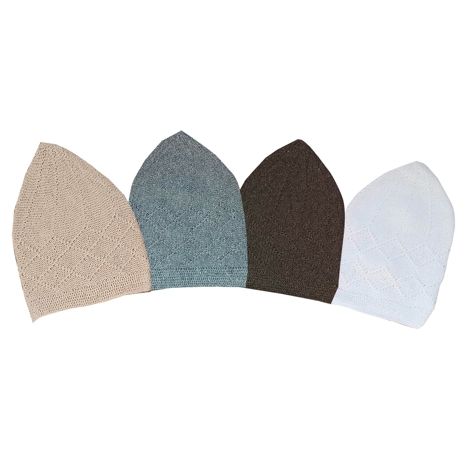 Eid Islamic Knitted Kufi Topi Prayer Hat Crochet Cap Taqiyah Takke Skull Bean...