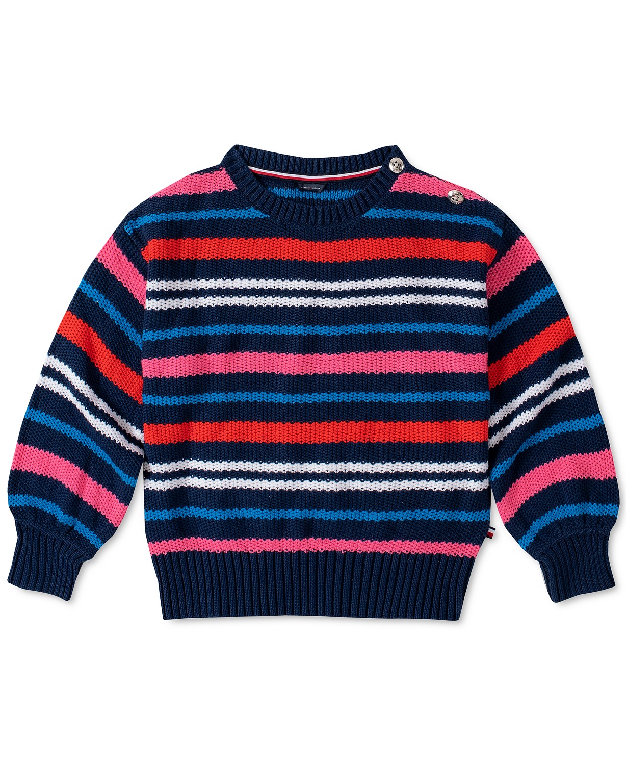 Tommy Hilfiger Little Girls Cotton Striped Sweaters
