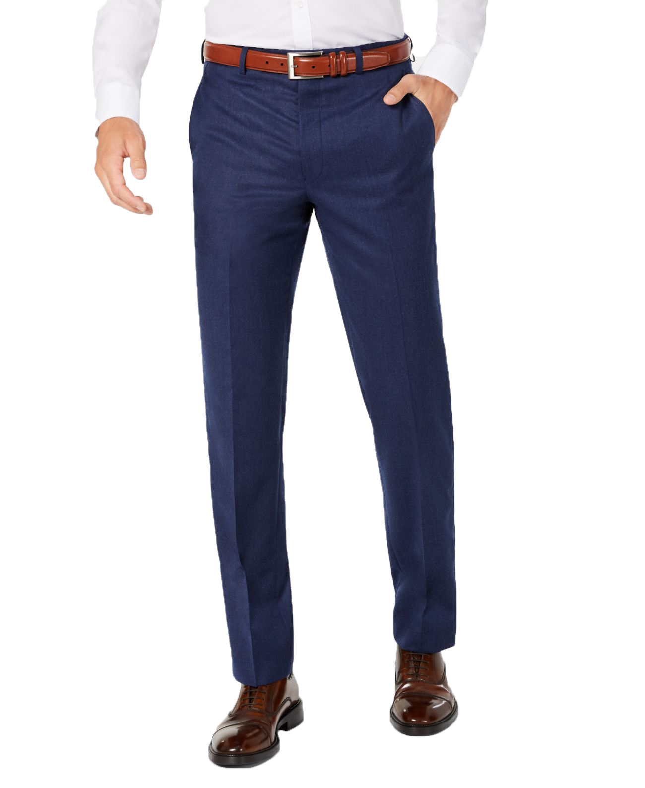 ralph lauren classic fit dress pants Lauren Ralph Lauren Men's Classic-Fit Stretch Dress Pants Blue Plaid 44 x 30 main image 1