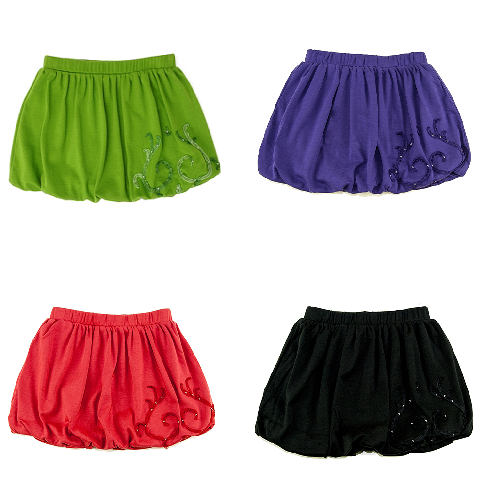 Kidsy Toddler Baby Girls Embroidery Bubble Skirt – Peruvian Pima Cotton, Ball...