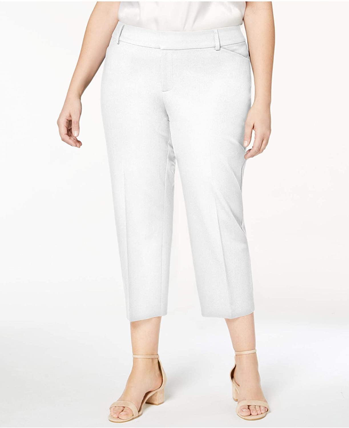 Charter Club Women’s  Plus Size Cropped Pants White Size 14W