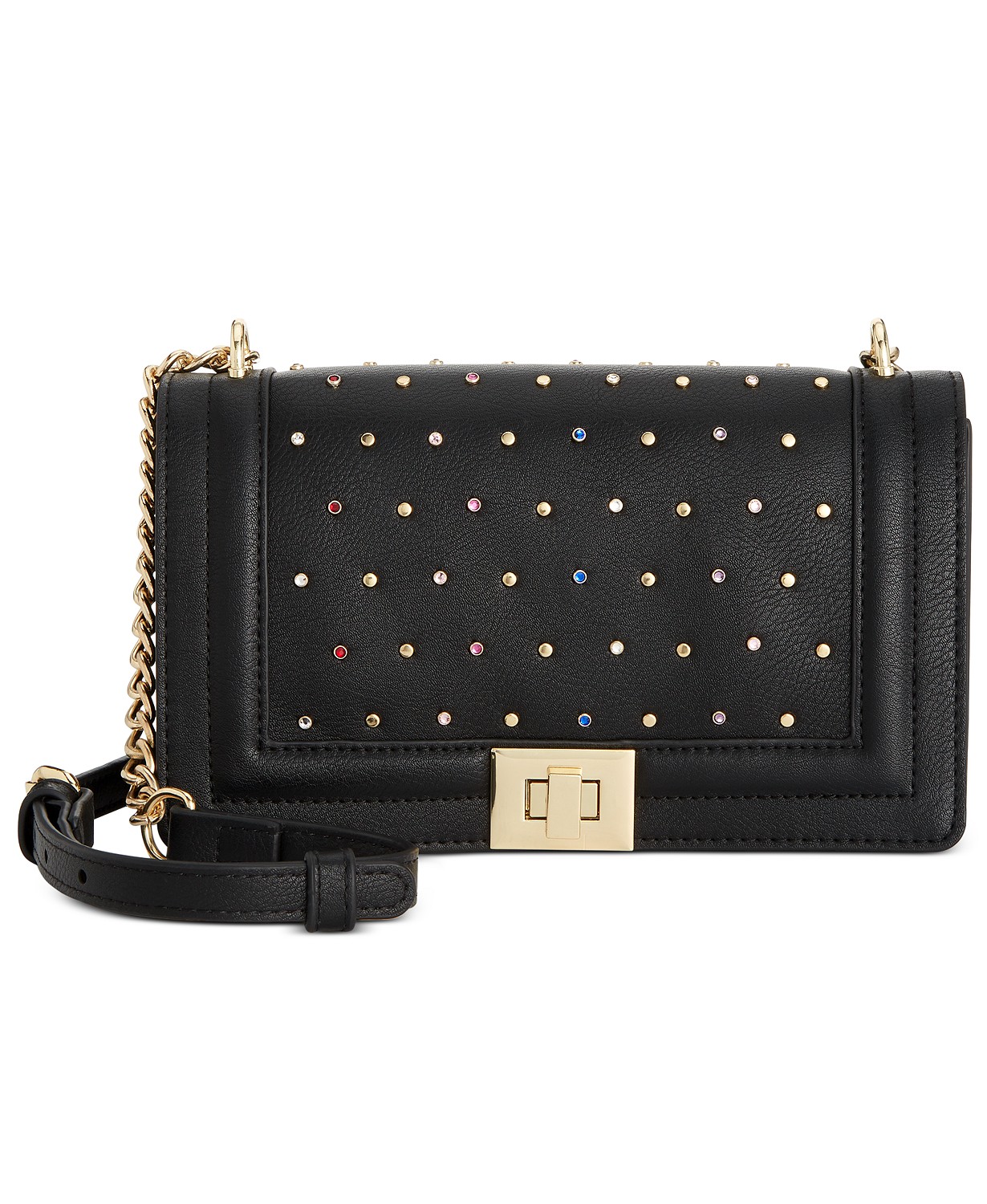 INC International Concepts Baby Ajae Gemstone Crossbody, Black