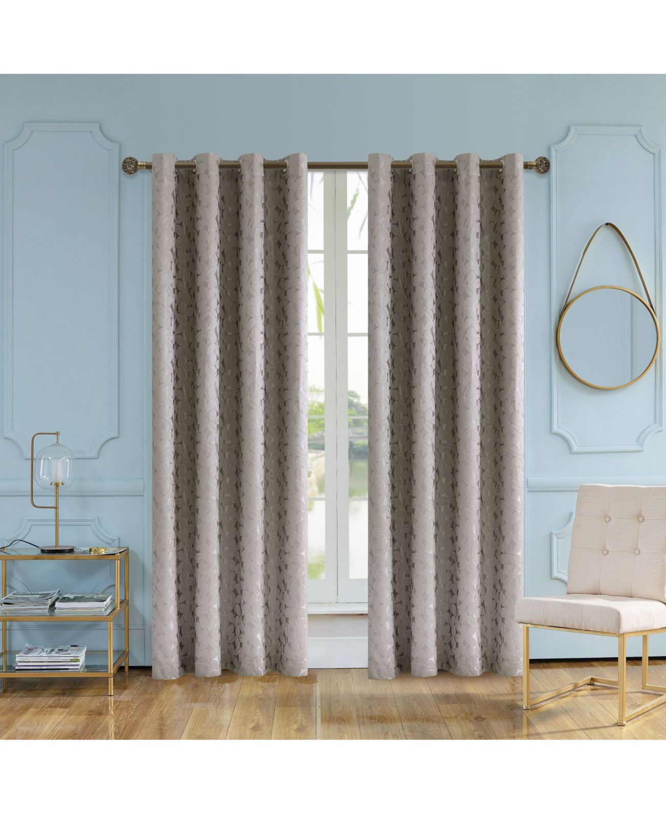 Lyndale Decor Simone Lined Room Darkening Curtain, 50″ X 84″