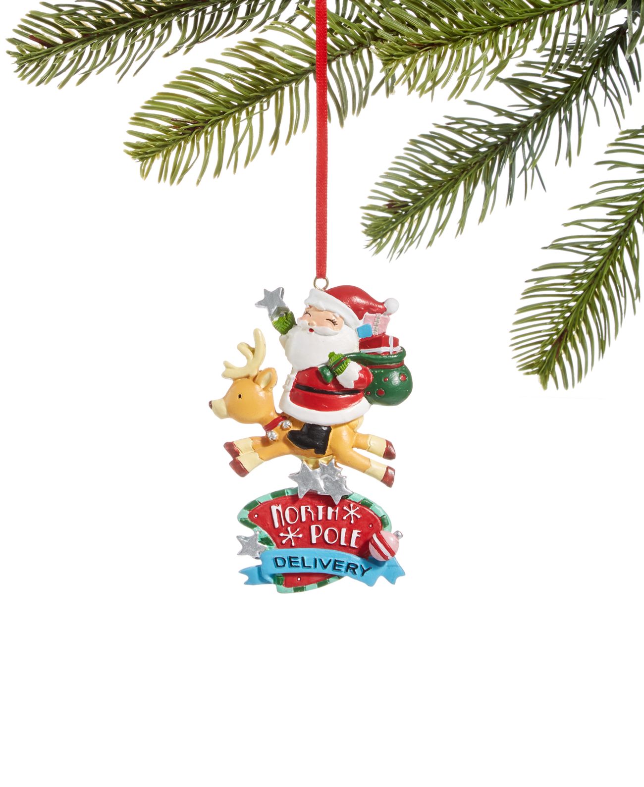 Holiday Lane Santa’s Favorites North Pole Delivery Ornament