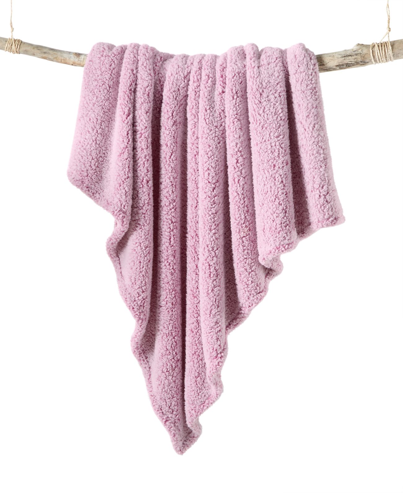Martha Stewart Collection Sherpa Throw, Purple, 50x60