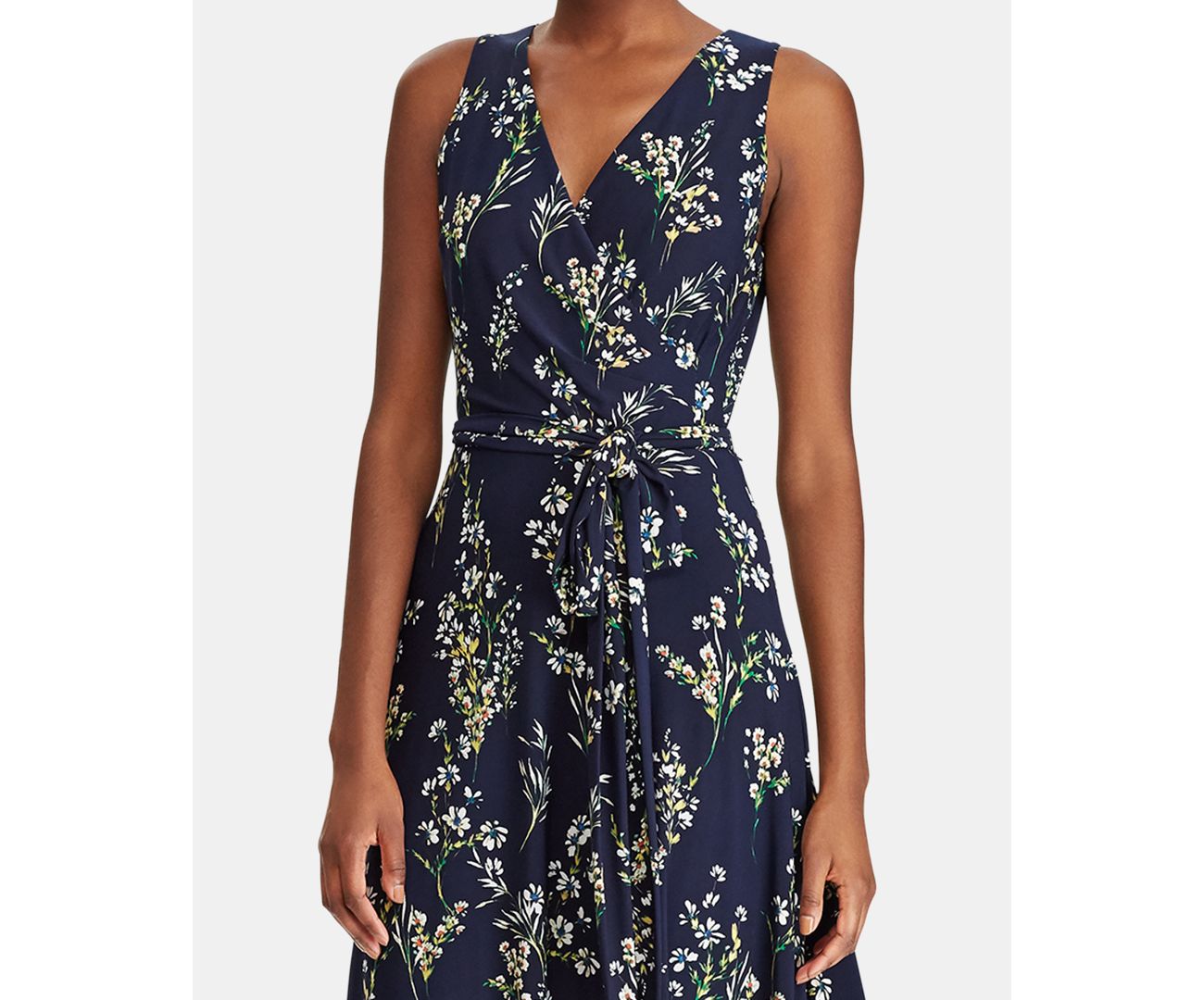 Lauren Ralph Lauren Petites Floral Jersey Dress, Multi, 8P