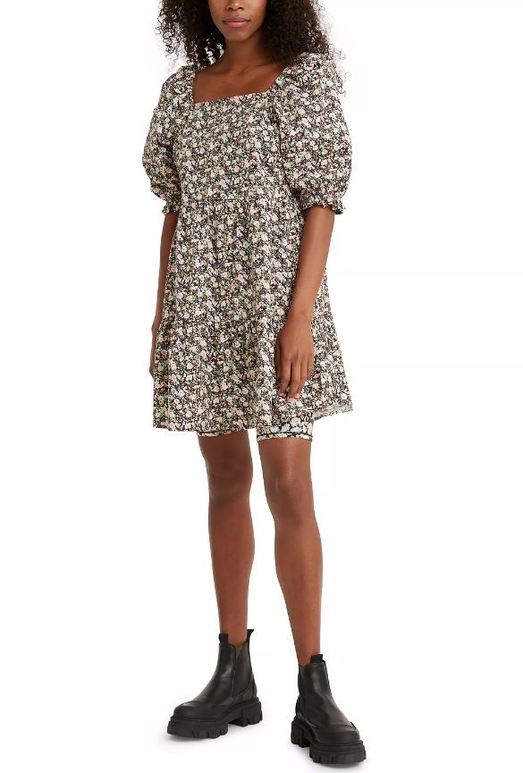 Levi s Women s Willa Trapeze Dress, XL, Black