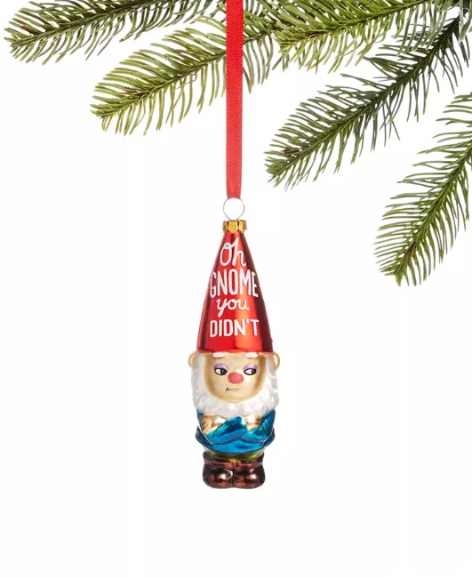 Holiday Lane Santa’s Favorites “Oh Gnome You Didn’t” Ornament