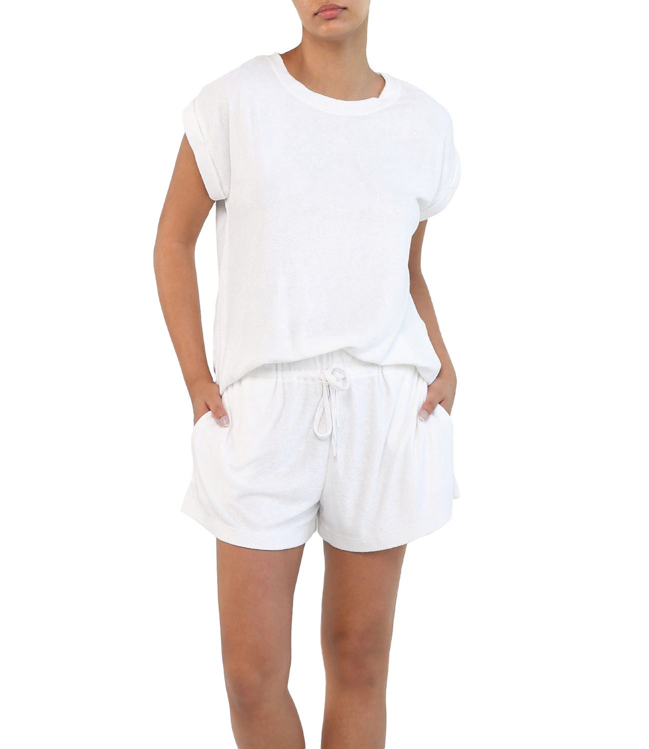 Papinelle Women's French Terry Short Pajama Sets