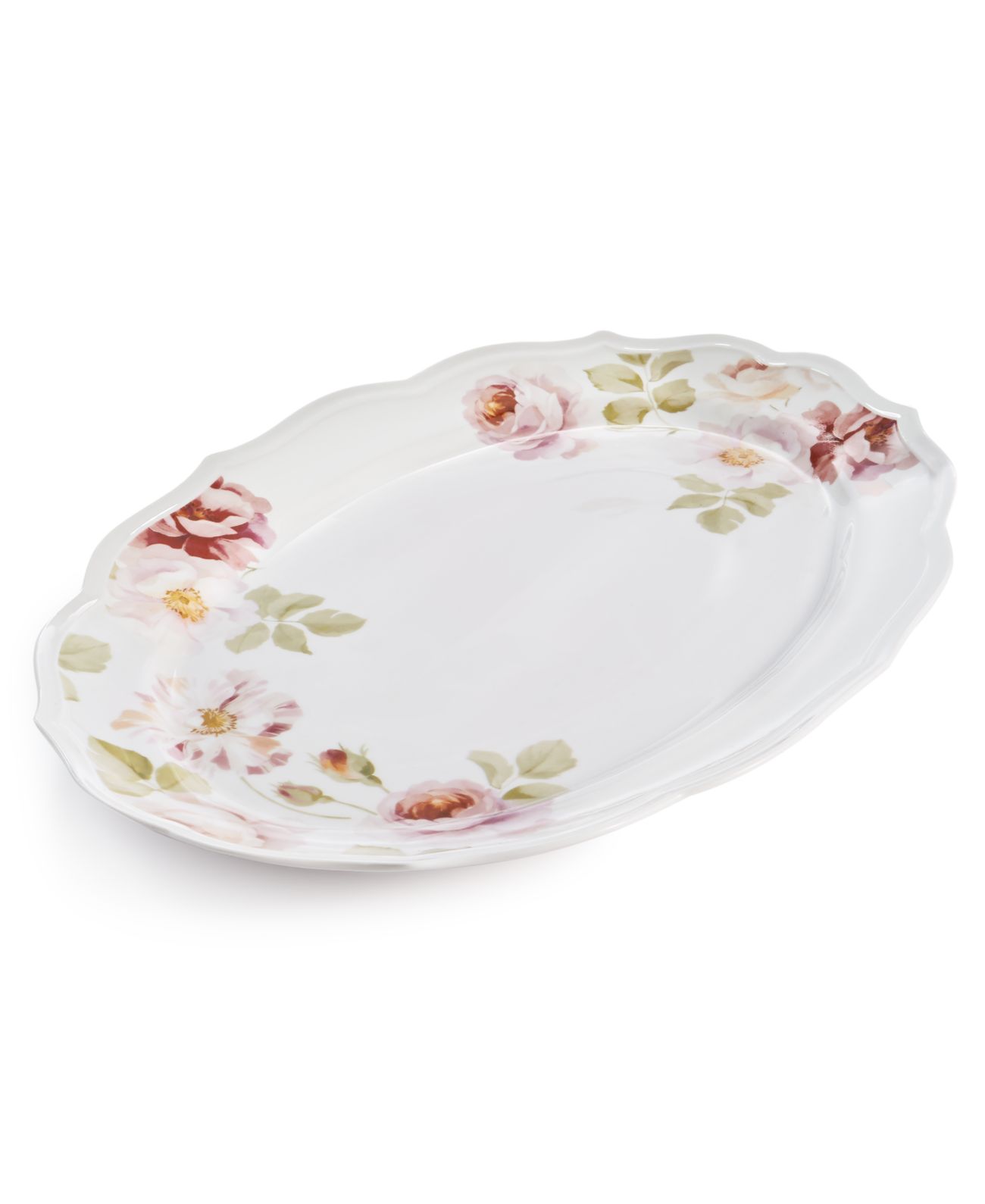 Hotel Collection Classic Wild Rose Platter