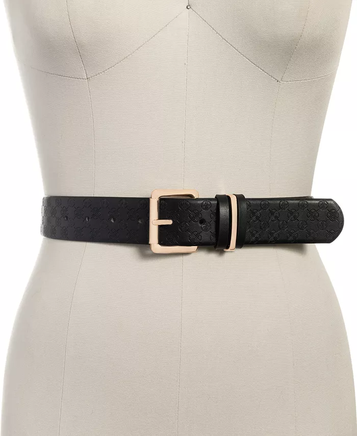 Giani Bernini Womens Embossed Logo Belts