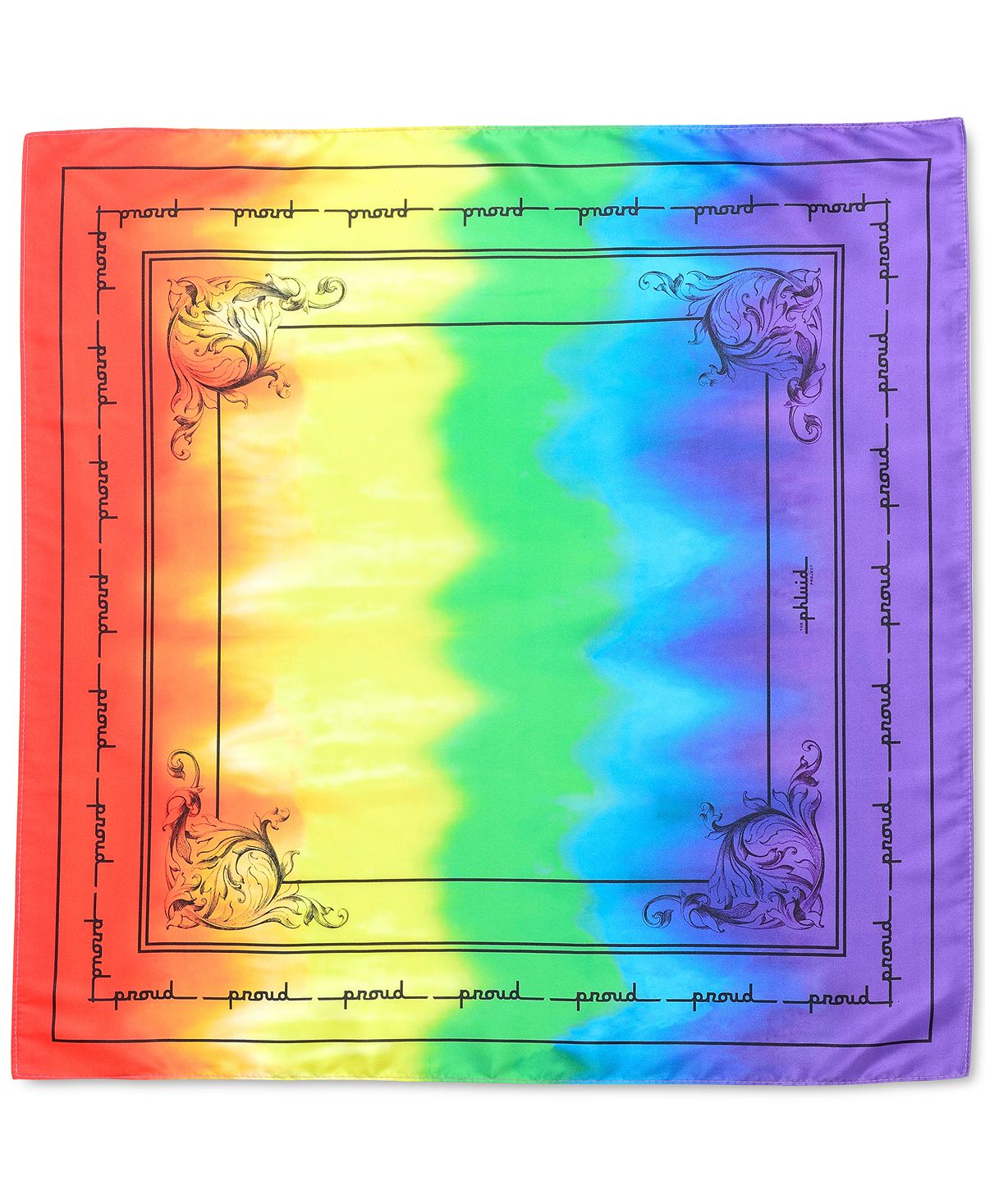 The Phluid Project Rainbow Bandana, 22″ x 22″
