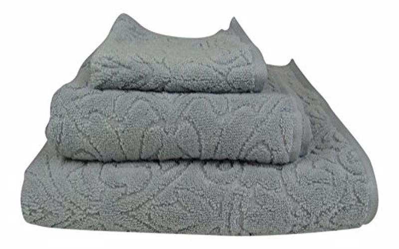 Hudson Park Collection Chateau Hand Towel, 20″ x 30″,Gray