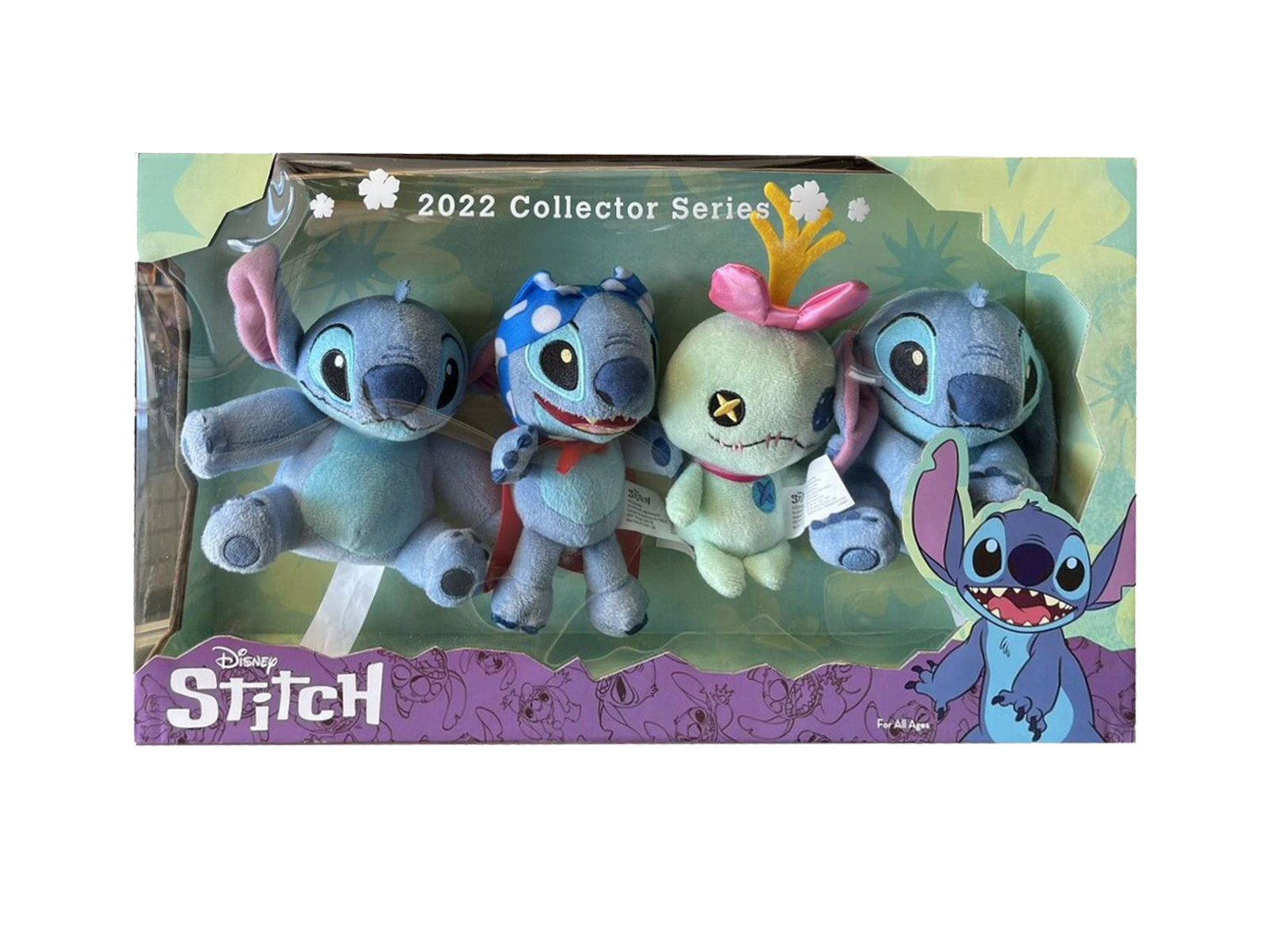 2022 Disney Collector Series Lilo & Stitch & Scrump Plush Set, 4 Piece