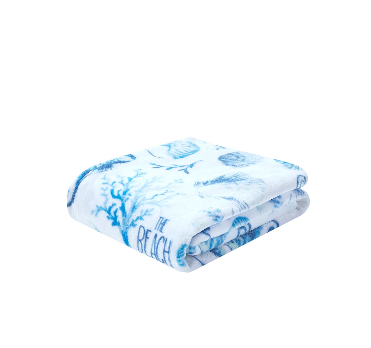 Jla Home Plush The Beach Is My Happy Place Throw, 50″ x 60″