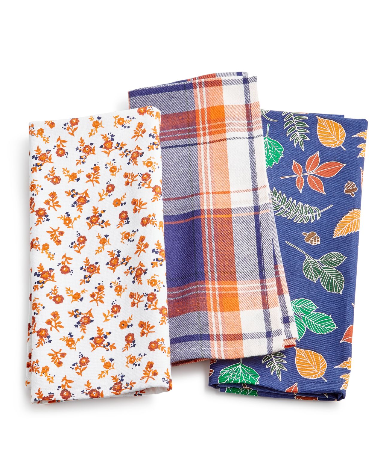 Martha Stewart Collection Harvest Kitchen Towels, Set of 3, Multi