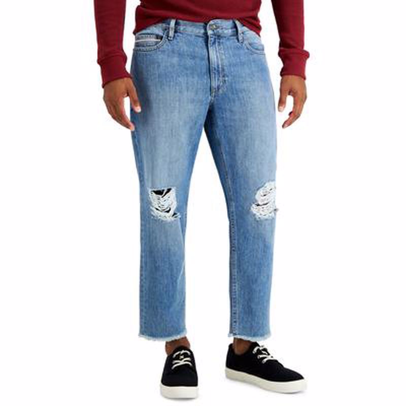 Sun + Stone Mens Lance Cropped Skater Jeans