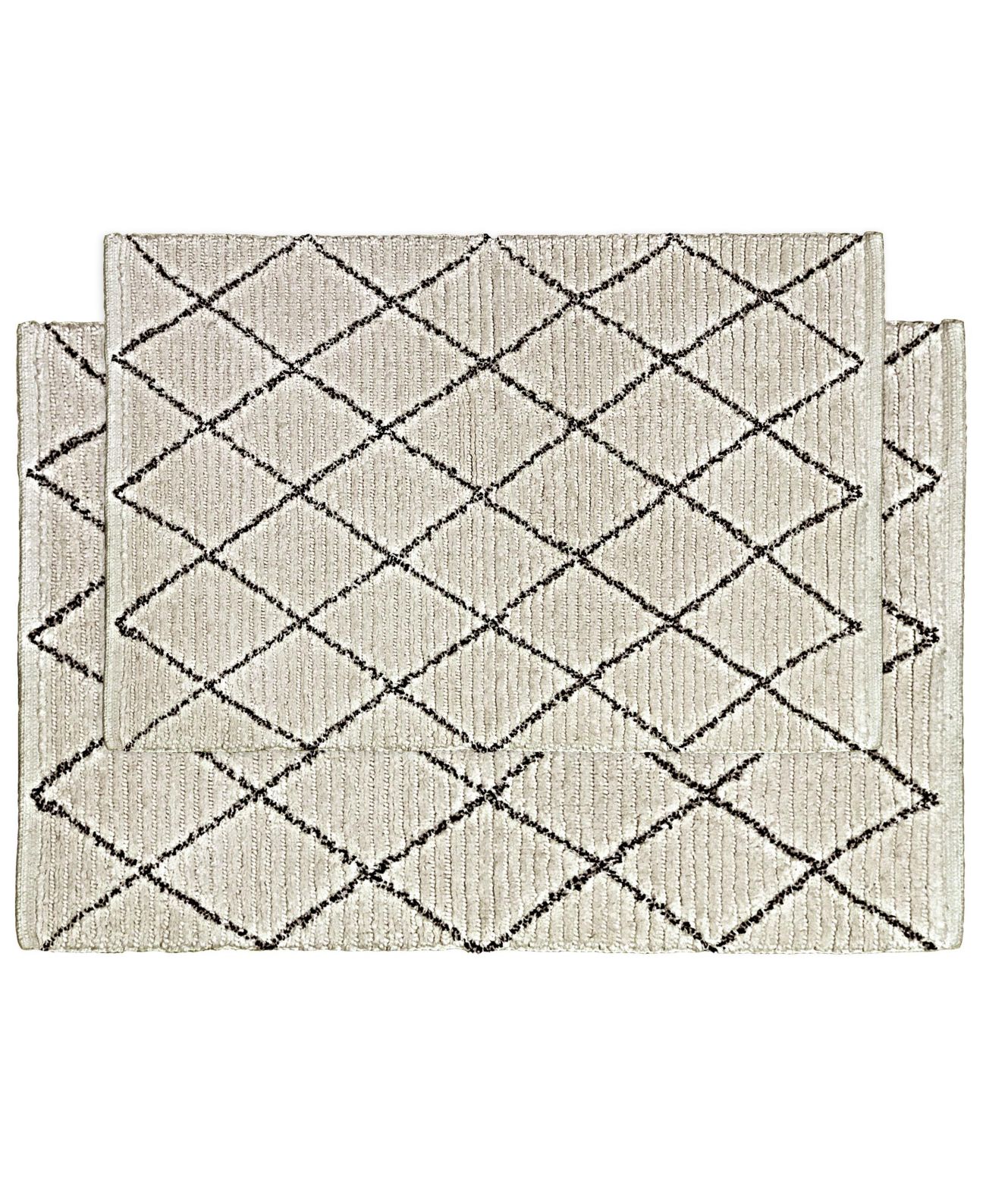 Pure Bath Arlo 2pc Bath Rug Set, Taupe