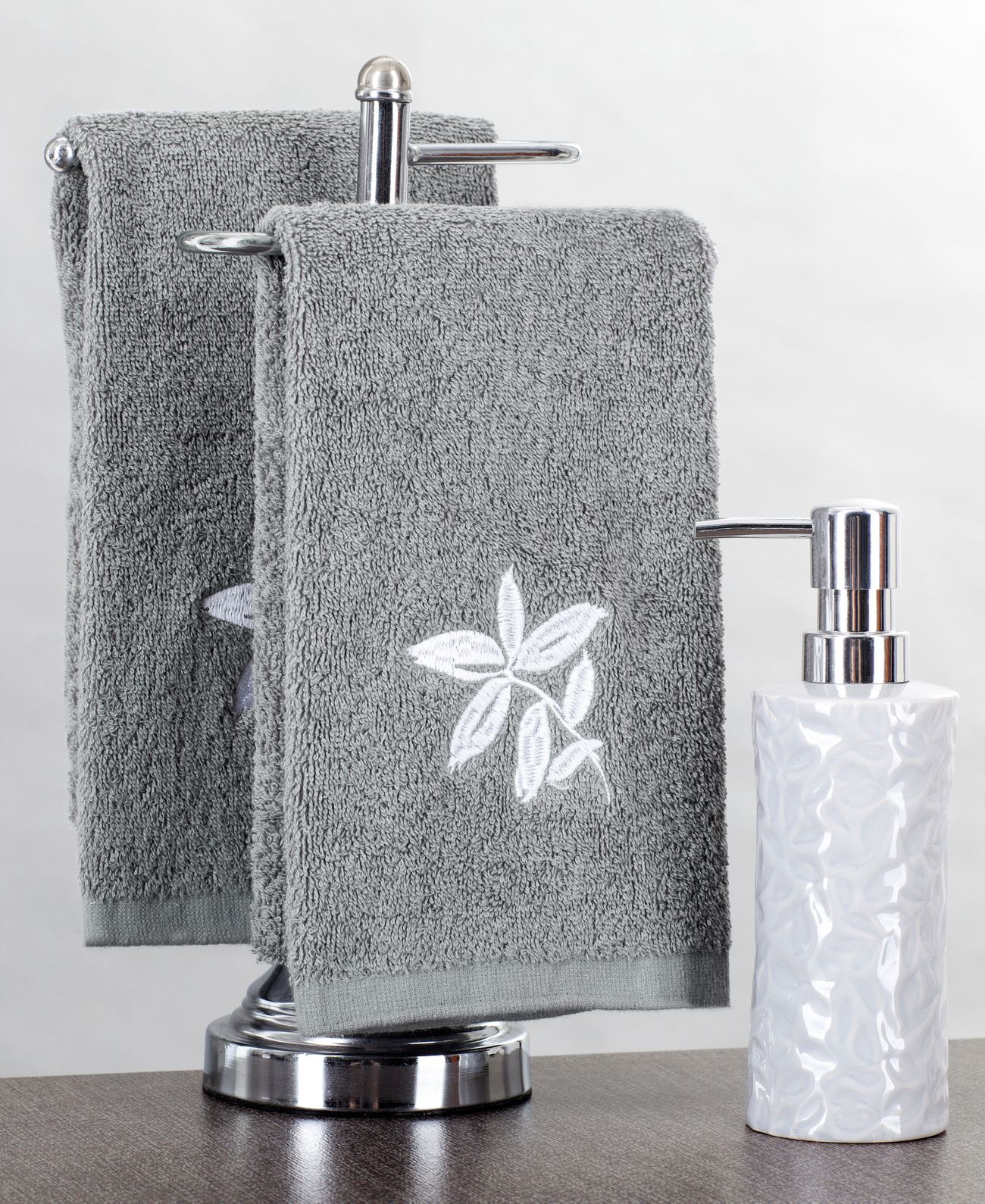 Serendipity Spa Collection 3 Piece Counter Top Set, Embossed