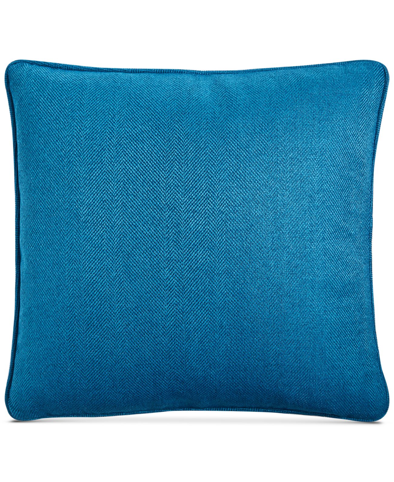 Lacourte Matilda Herringbone 20″ Square Decorative Pillow, Blue
