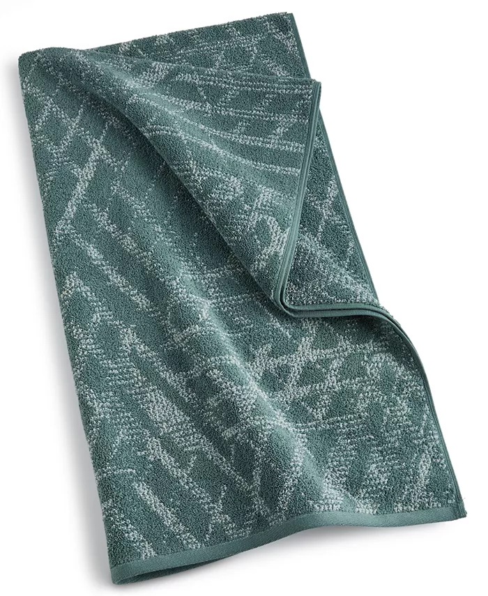 Hotel Collection Ultimate Micro Cotton Symmetry 30″ x 56″ Bath Towel, Navy