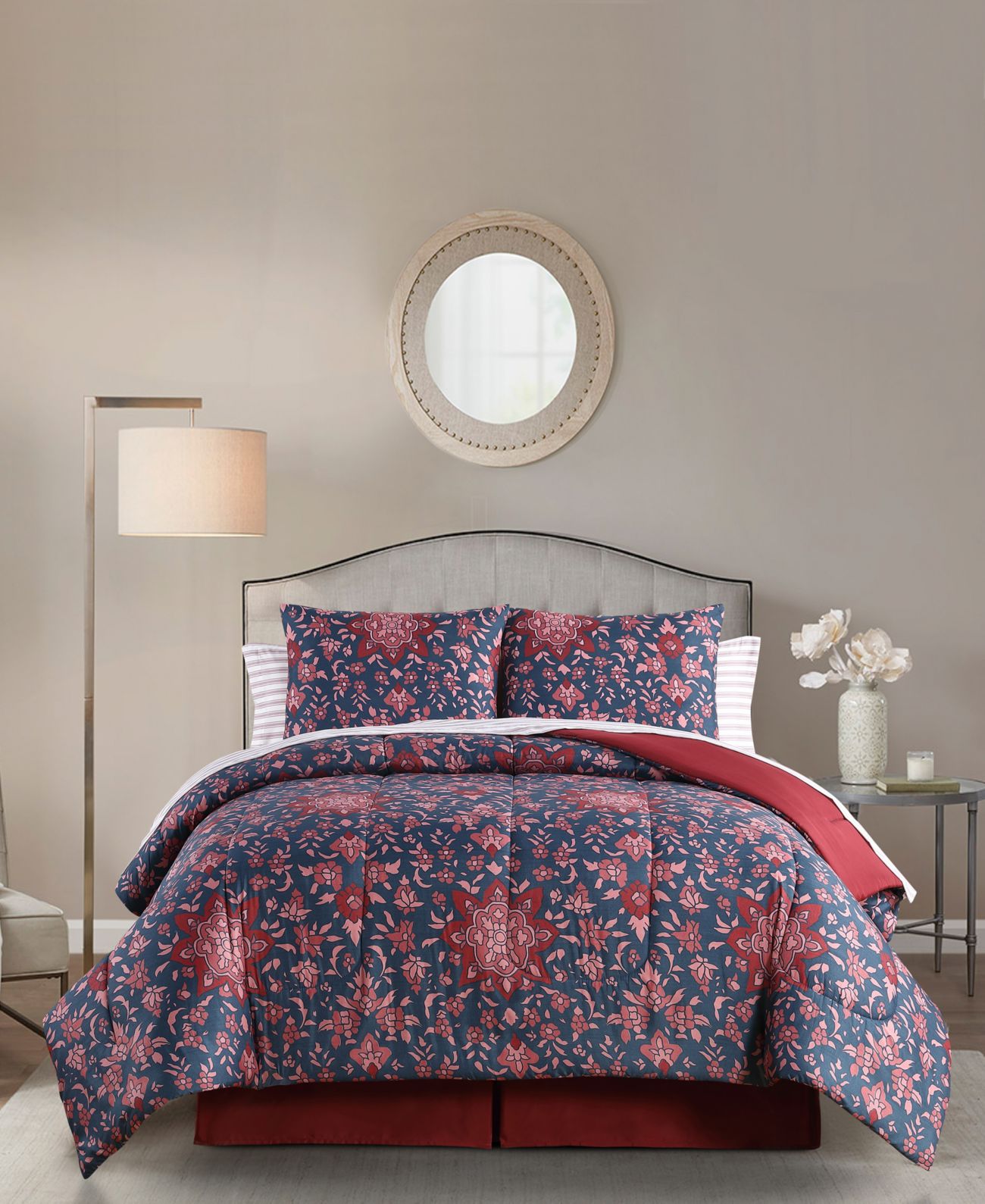 Keeco Samantha Jewel 6-Piece Twin Comforter Set, Multi, Twin