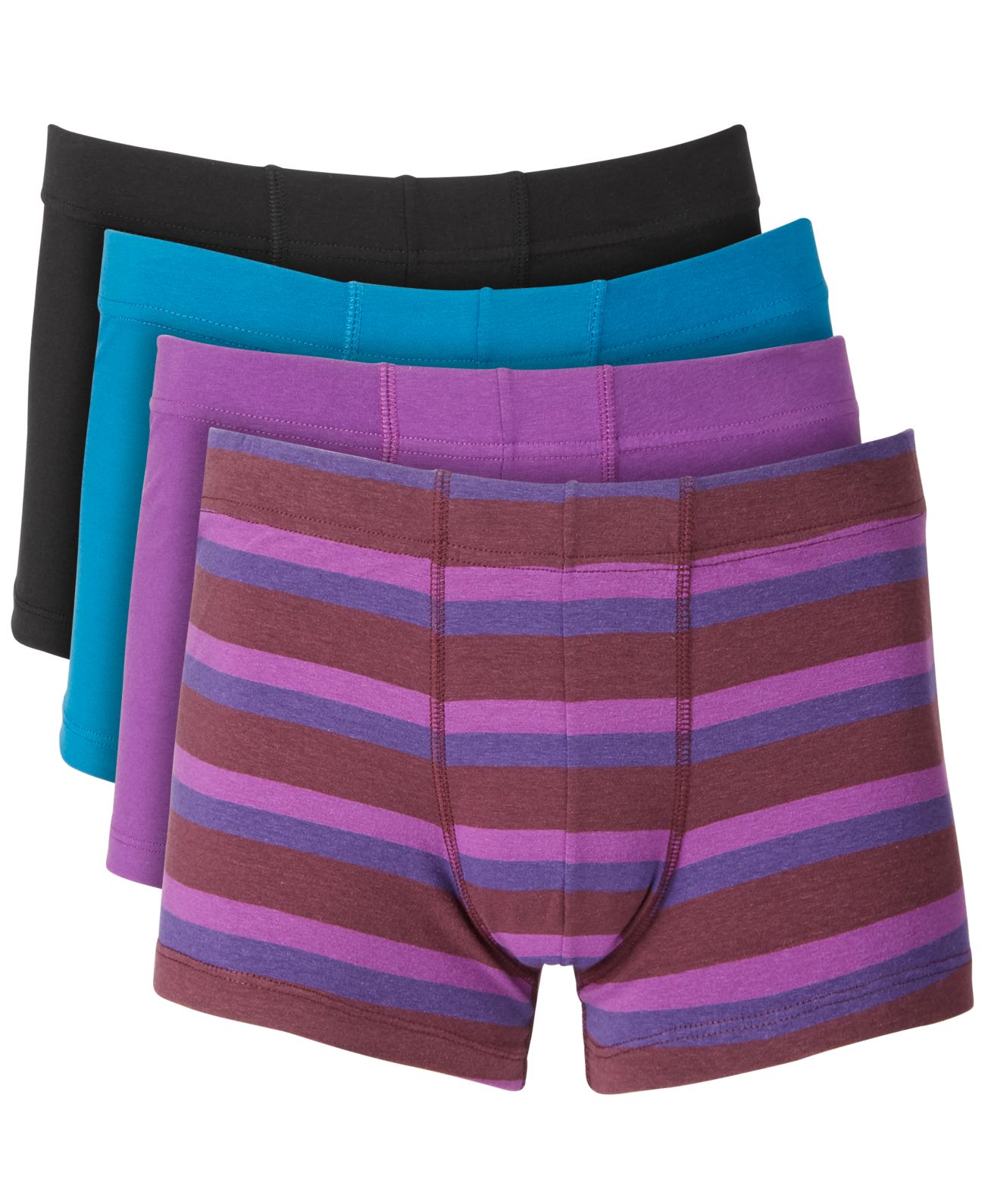 Alfani Men’s 4-Pack Boxer Briefs, X-Large, Purple