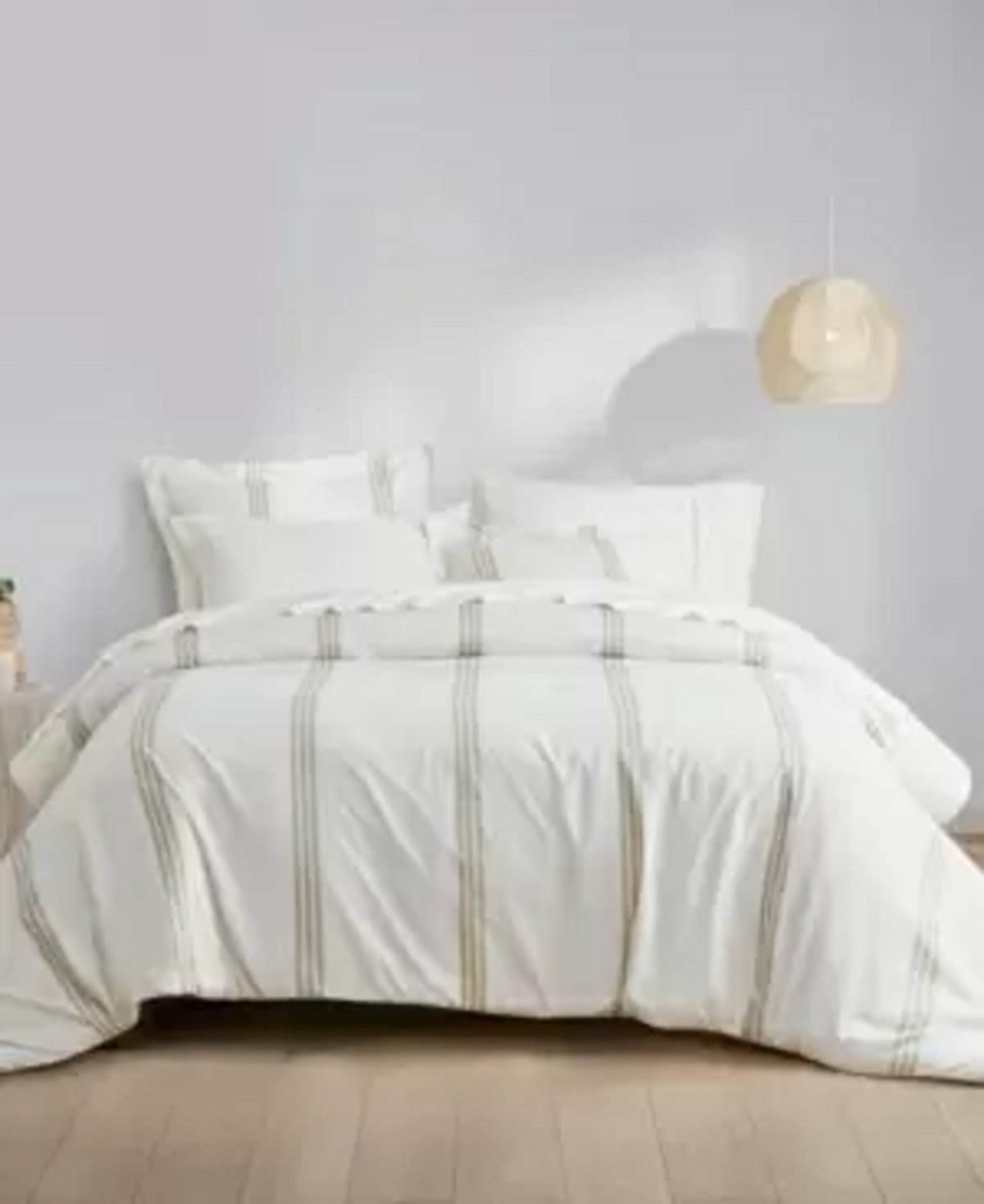 Clean Spaces 7-Pc. Comforter Set, King, Beige