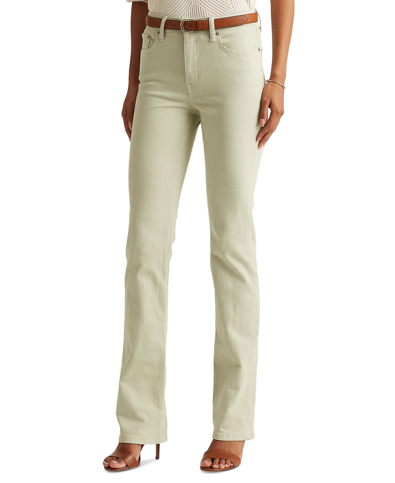 LAUREN Ralph Lauren Petite High-Rise Boot Jeans 2ps, Green