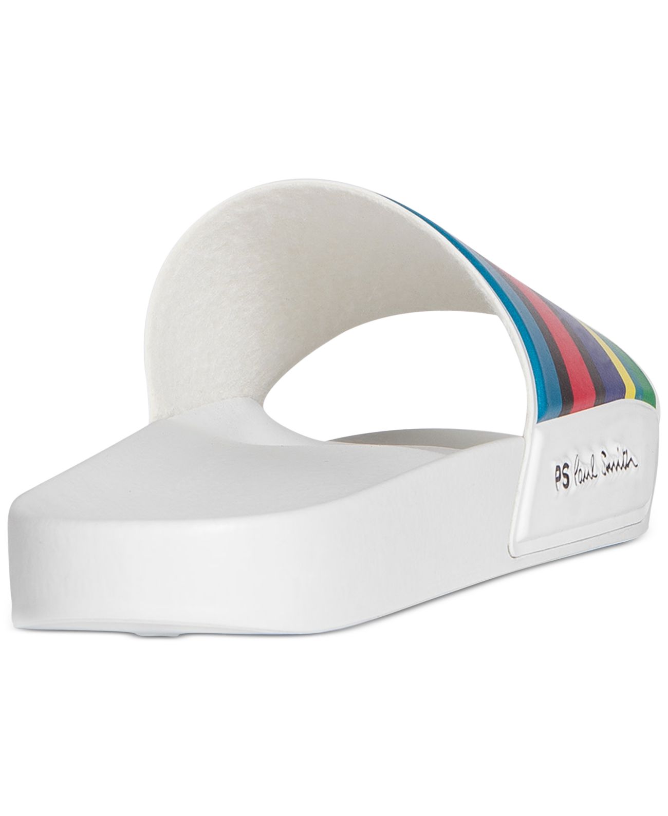 Paul Smith Men’s Summit Multi-Tone Slide Sandal Shoes, Red, 39/40