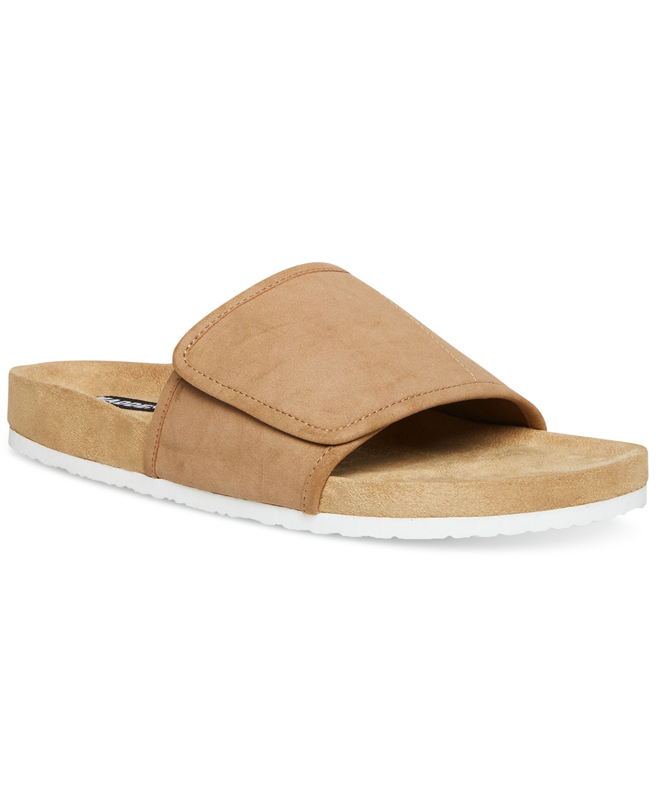 Madden Men Men’s Taisto Slide Sandals Slipper, Taupe Suede, 13