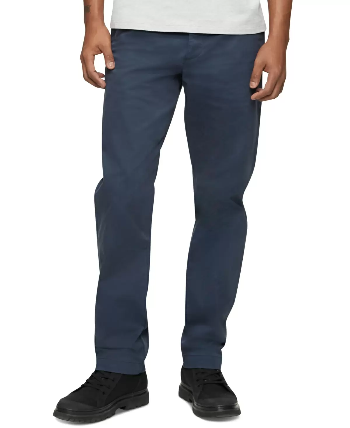 Calvin Klein Men;s Straight-Fit Stretch Chino Pants
