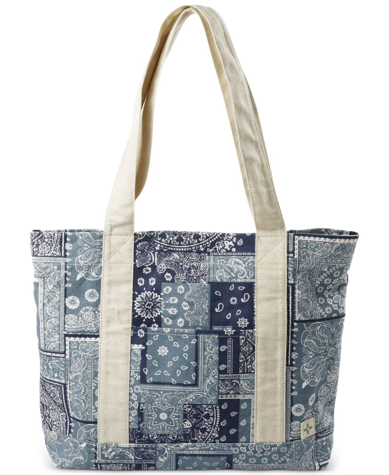 Sun + Stone Men’s Bandana Tote Bag, Blue