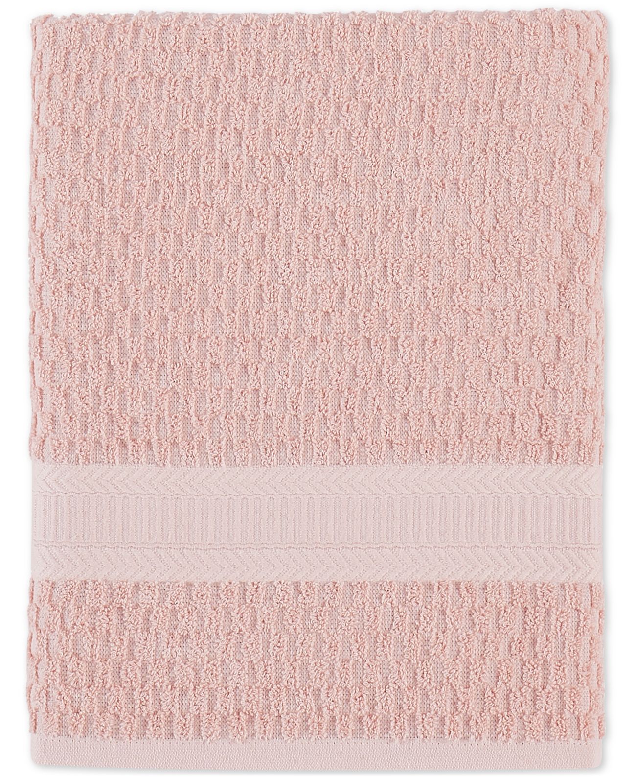 Divatex Cotton Textured Quick-Dry 27″ x 52″ Bath Towel, Pink
